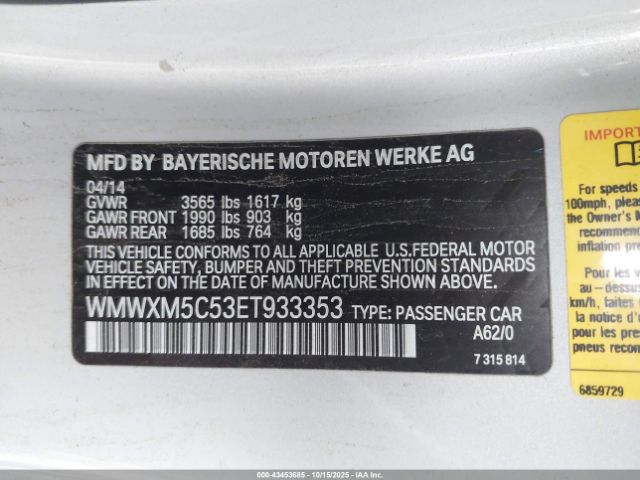 2014 MINI HARDTOP WMWXM5C53ET933353 Photo 8