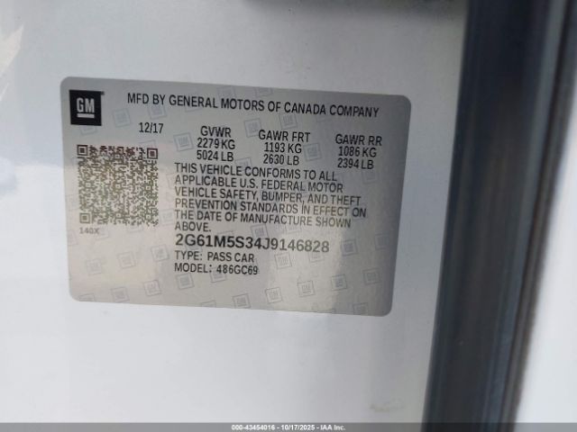 2018 CADILLAC XTS 2G61M5S34J9146828 Photo 8