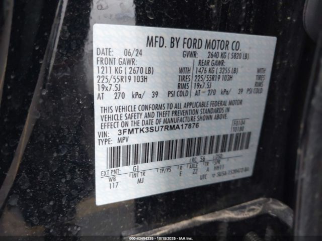 2024 FORD MUSTANG MACH-E 3FMTK3SU7RMA17876 Photo 8