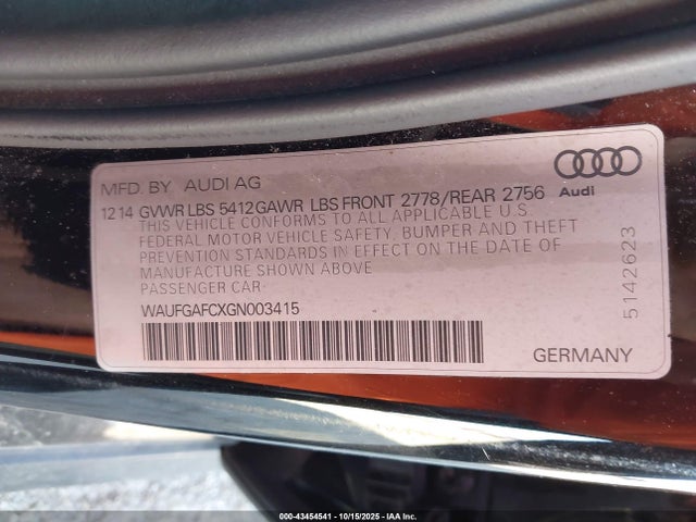 2016 AUDI A6 WAUFGAFCXGN003415 Photo 8