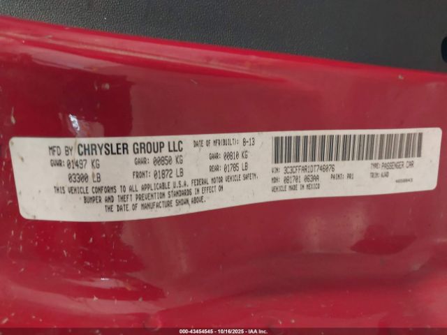 2013 FIAT 500 3C3CFFAR1DT746076 Photo 8