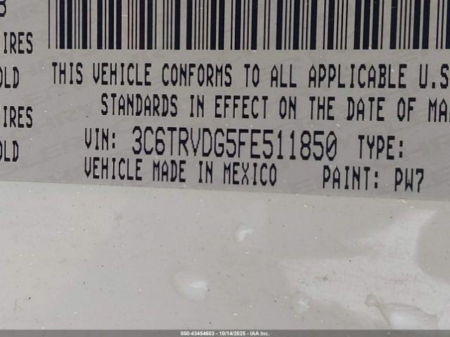 2015 RAM PROMASTER 2500 3C6TRVDG5FE511850 Photo 8