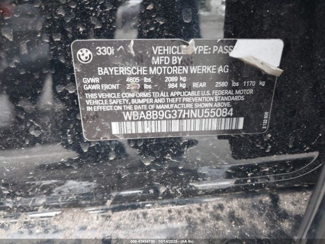 2017 BMW 330I WBA8B9G37HNU55084 Photo 8