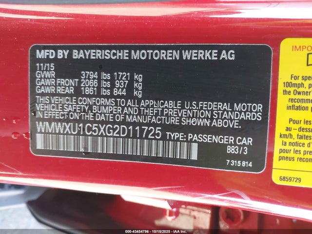 2016 MINI HARDTOP WMWXU1C5XG2D11725 Photo 8