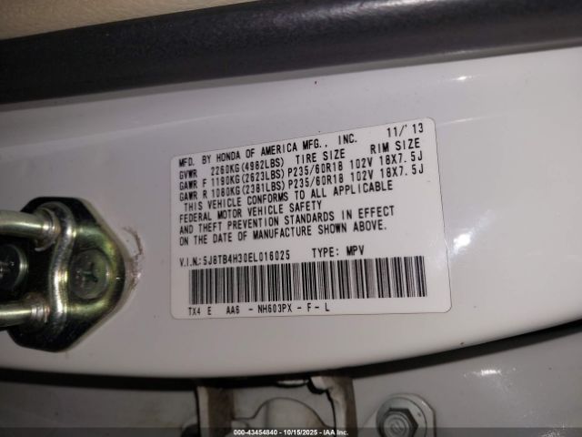 2014 ACURA RDX 5J8TB4H30EL016025 Photo 8