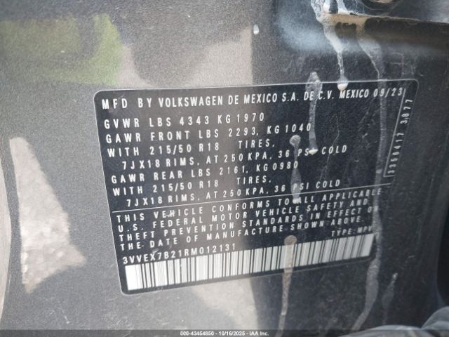 2024 VOLKSWAGEN TAOS 3VVEX7B21RM012131 Photo 8