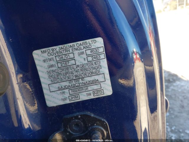 2001 JAGUAR XK8 SAJDA42C31NA20894 Photo 8