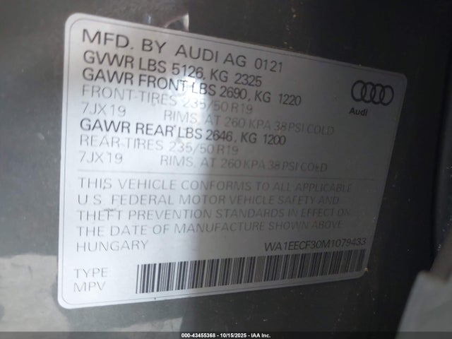 2021 AUDI Q3 WA1EECF30M1079433 Photo 8