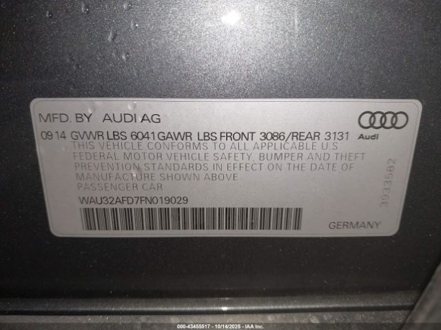 2015 AUDI A8 L WAU32AFD7FN019029 Photo 8