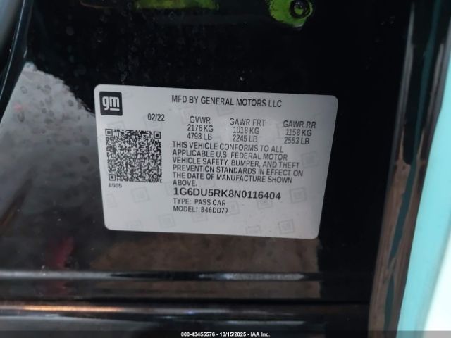 2022 CADILLAC CT5 1G6DU5RK8N0116404 Photo 8