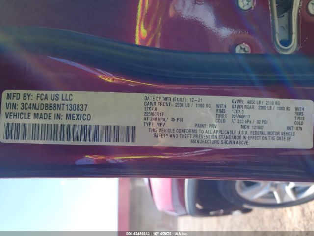 2022 JEEP COMPASS 3C4NJDBB8NT130837 Photo 8