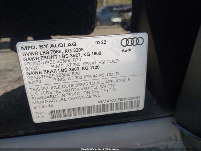 2022 AUDI E-TRON WA1AAAGE9NB028653 Photo 8