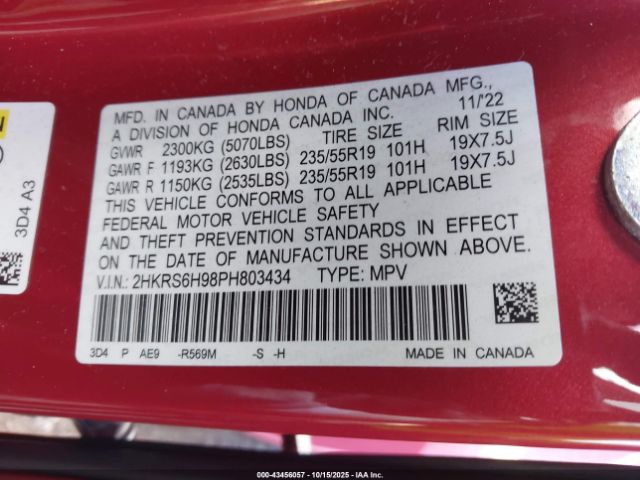 2023 HONDA CR-V HYBRID 2HKRS6H98PH803434 Photo 8