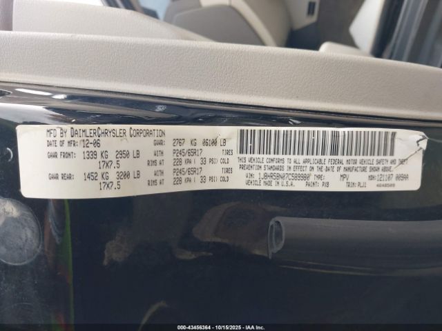 2007 JEEP GRAND CHEROKEE 1J8HR58N07C589980 Photo 8