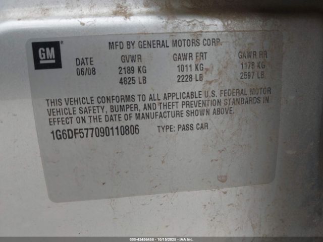 2009 CADILLAC CTS 1G6DF577090110806 Photo 8