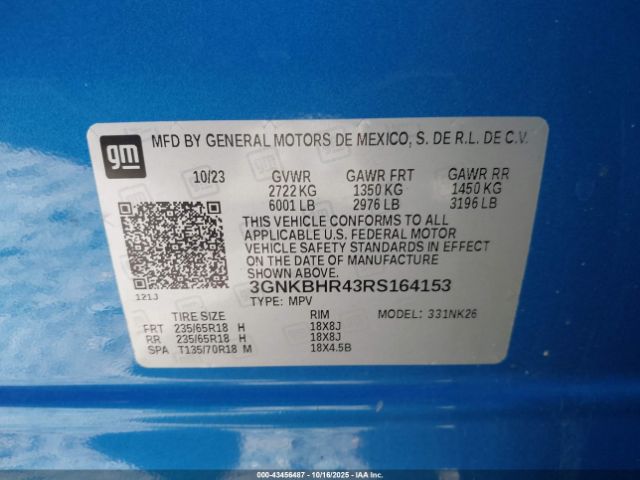 2024 CHEVROLET BLAZER 3GNKBHR43RS164153 Photo 8