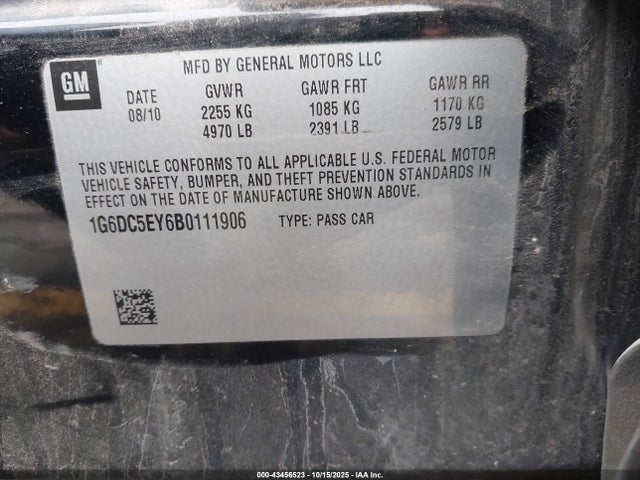 2011 CADILLAC CTS 1G6DC5EY6B0111906 Photo 8