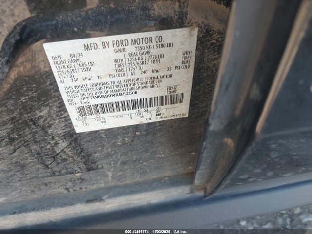 Ford Maverick Xl 2024 3FTTW8B90RRB52508 Image 9