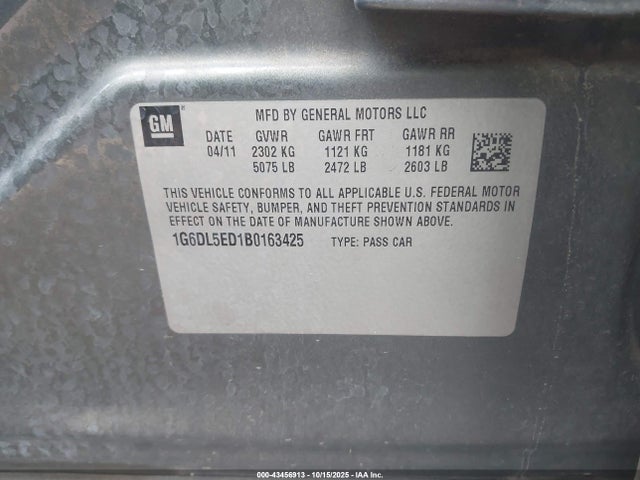 2011 CADILLAC CTS 1G6DL5ED1B0163425 Photo 8