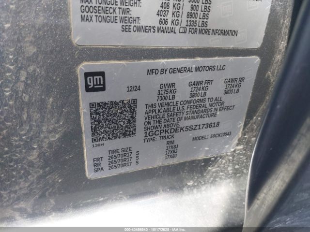 2025 CHEVROLET SILVERADO 1500 1GCPKDEK5SZ173618 Photo 8