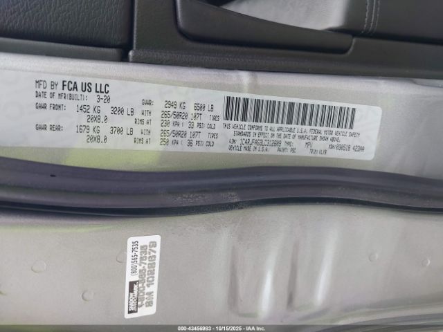 2020 JEEP GRAND CHEROKEE 1C4RJFAG3LC312609 Photo 8