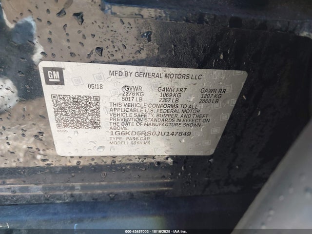 2018 CADILLAC CT6 1G6KD5RS0JU147849 Photo 8