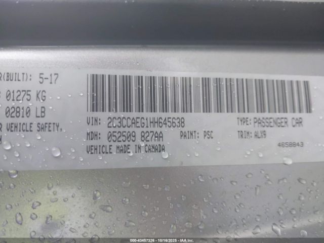 2017 CHRYSLER 300C 2C3CCAEG1HH645638 Photo 8