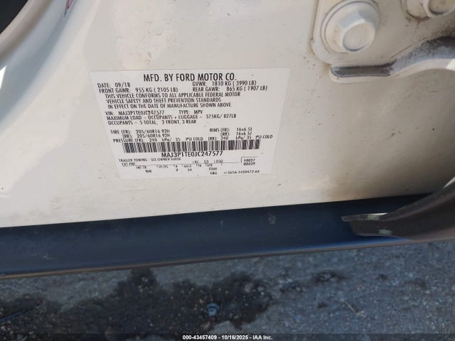 Ford Ecosport Se 2018 MAJ3P1TE0JC247577 Image 9