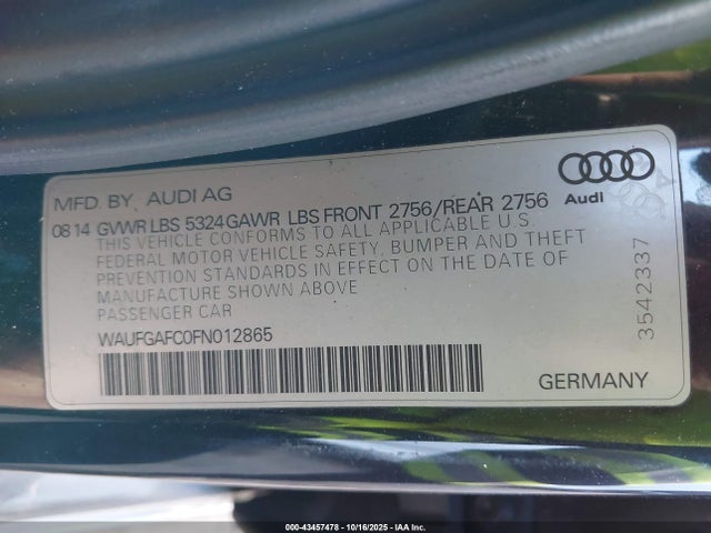 2015 AUDI A6 WAUFGAFC0FN012865 Photo 8