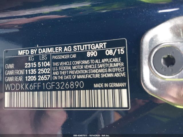 2016 MERCEDES-BENZ E 400 WDDKK6FF1GF326890 Photo 8