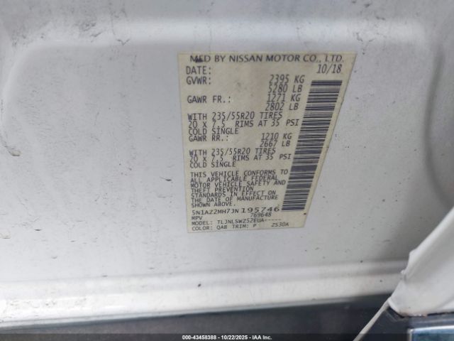 2018 NISSAN MURANO 5N1AZ2MH7JN195746 Photo 8