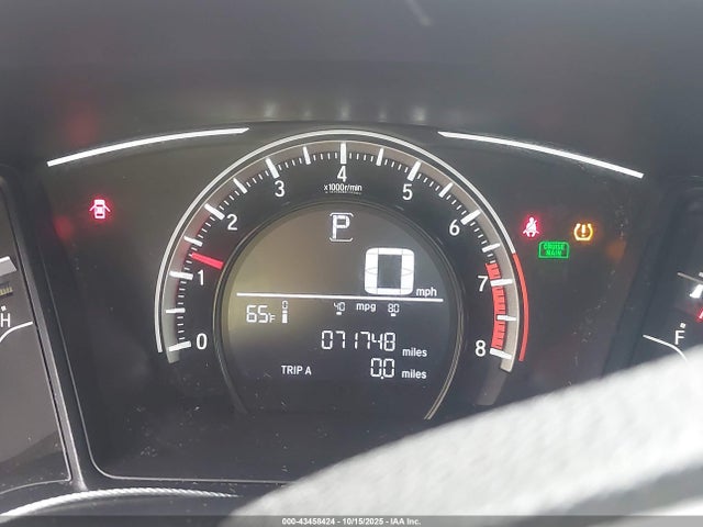 2018 Honda Civic Lx მანქანა იყიდება აუქციონზე, vin: 2HGFC2F52JH580284, აუქციონის ნომერი: 43458424