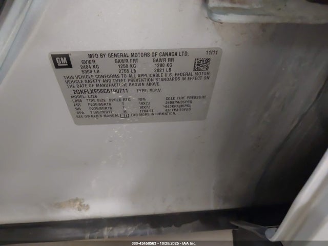 2012 GMC TERRAIN 2GKFLXE56C6190711 Photo 8