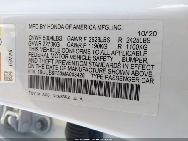 2021 ACURA TLX 19UUB6F53MA003428 Photo 8