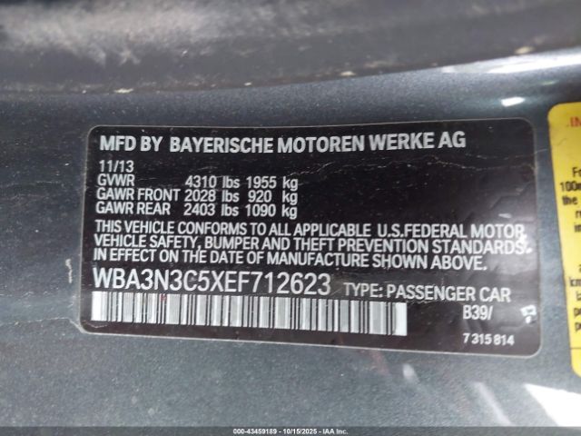 2014 BMW 428I WBA3N3C5XEF712623 Photo 8