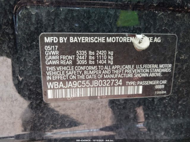 2018 BMW 530E WBAJA9C55JB032734 Photo 8