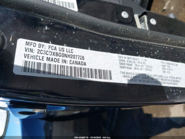 2022 DODGE CHARGER 2C3CDXBG0NH207726 Photo 8