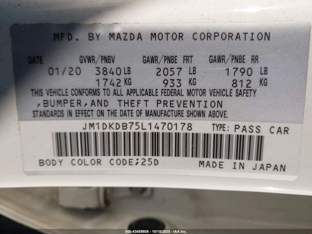 2020 MAZDA CX-3 JM1DKDB75L1470178 Photo 8
