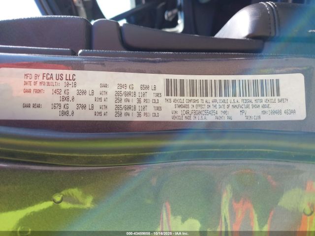 2019 JEEP GRAND CHEROKEE 1C4RJFBG0KC554254 Photo 8