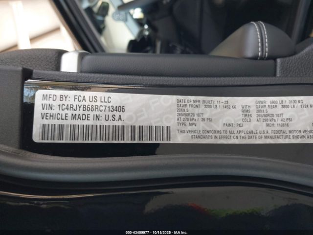 2024 JEEP GRAND CHEROKEE 4XE 1C4RJYB68RC713406 Photo 8