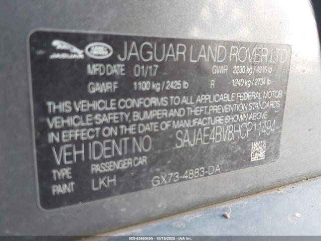 2017 JAGUAR XE SAJAE4BV8HCP11494 Photo 8