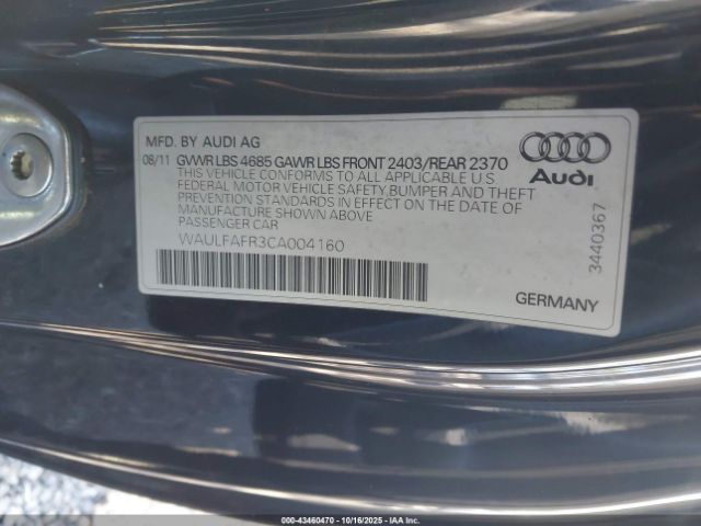 2012 AUDI A5 WAULFAFR3CA004160 Photo 8