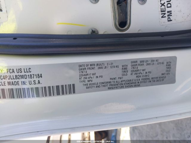 2021 JEEP CHEROKEE 1C4PJLLB2MD187184 Photo 8