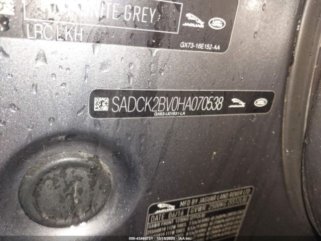 2017 JAGUAR F-PACE SADCK2BV0HA070538 Photo 8