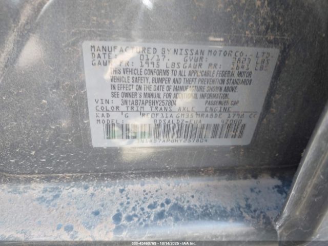 2017 NISSAN SENTRA 3N1AB7AP8HY257804 Photo 8