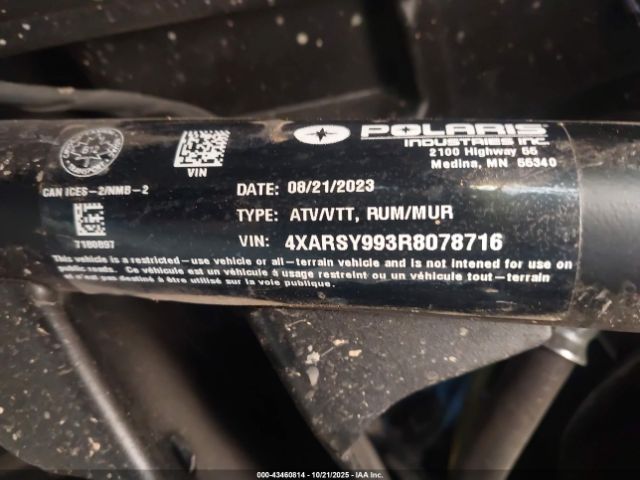 2024 POLARIS RANGER 4XARSY993R8078716 Photo 9