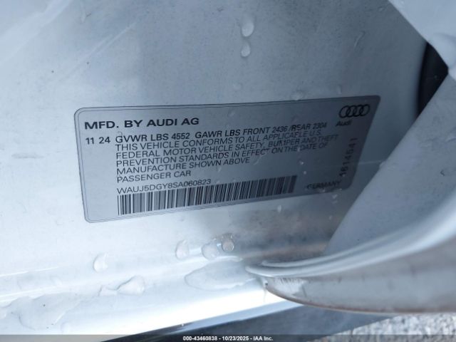 2025 AUDI S3 WAUJ5DGY8SA060823 Photo 8
