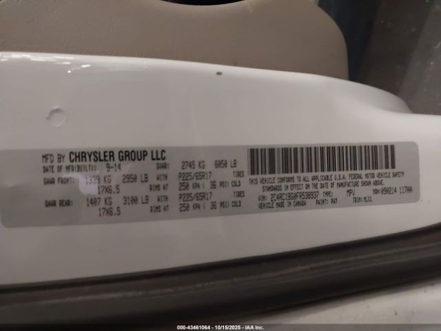 2015 CHRYSLER TOWN & COUNTRY 2C4RC1BG0FR538937 Photo 8