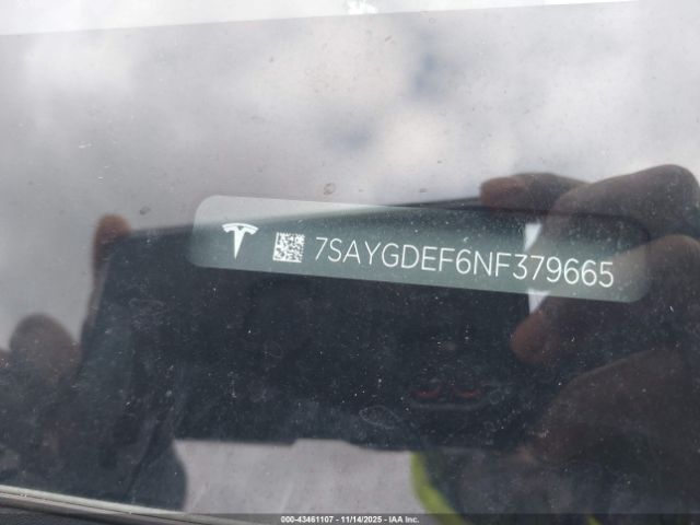 2022 TESLA MODEL Y 7SAYGDEF6NF379665 Photo 8
