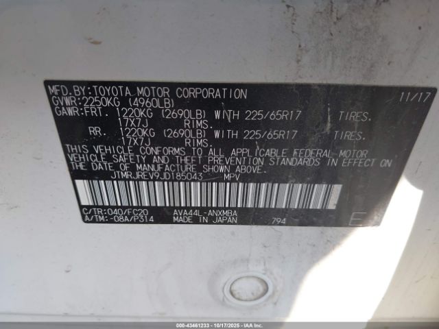 2018 TOYOTA RAV4 HYBRID JTMRJREV9JD185043 Photo 8